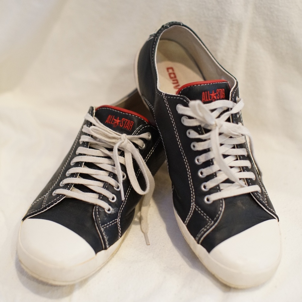 Leather Converse Black